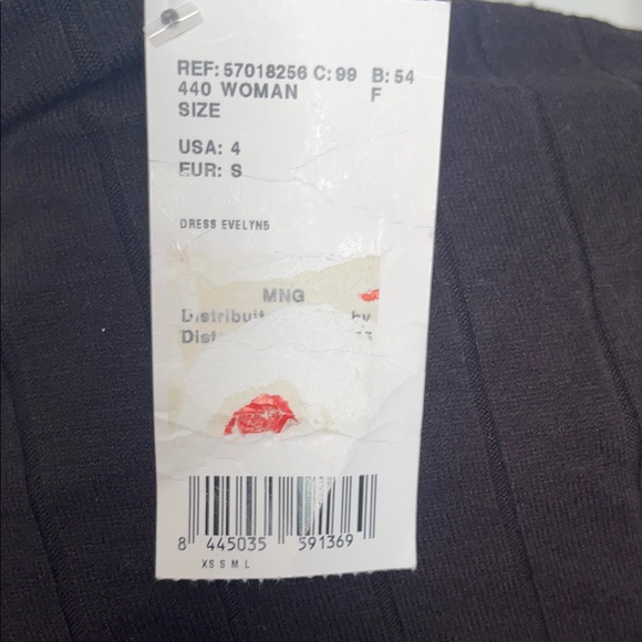 Mango Black Long Sleeve Dress - Picture 4 of 5